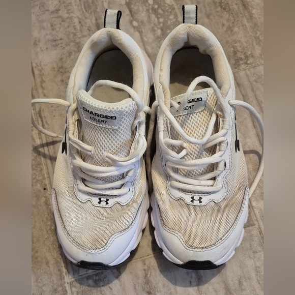 Under Armour Charged Assert White Sneakers - Picture 1 of 5
